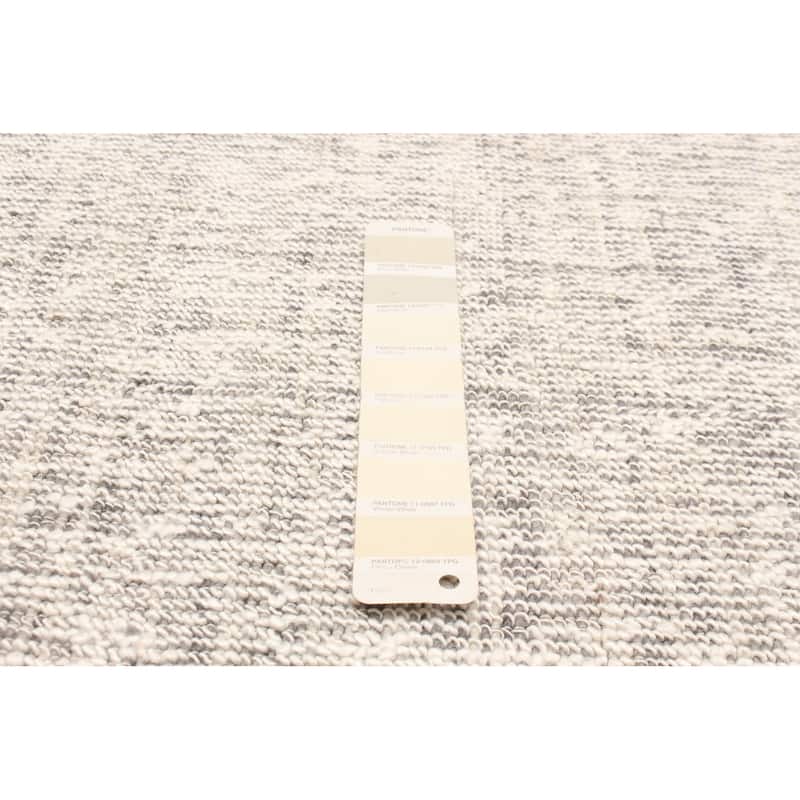 ECARPETGALLERY Hand Tufted Timeless Cream Wool Rug - 5'5 x 7'7