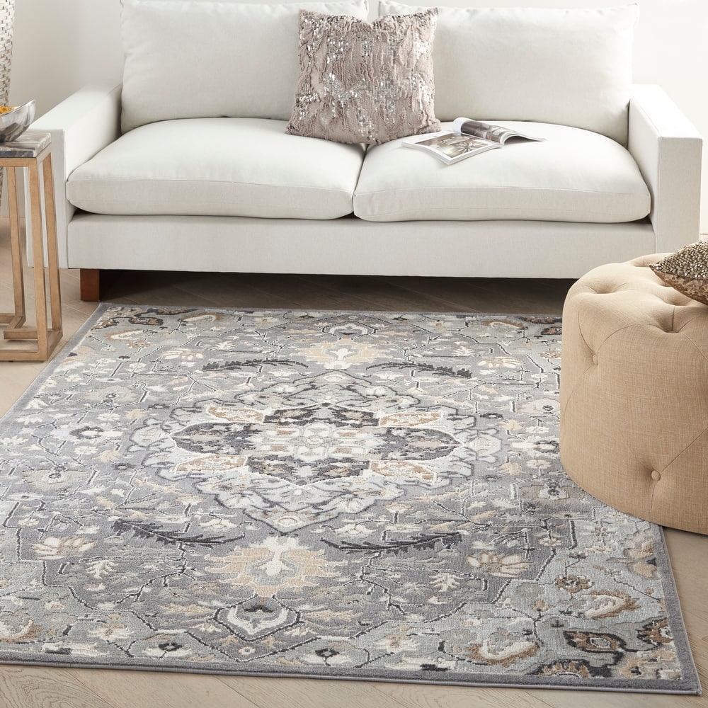 Nourison Elation Persian Floral Medallion Area Rug
