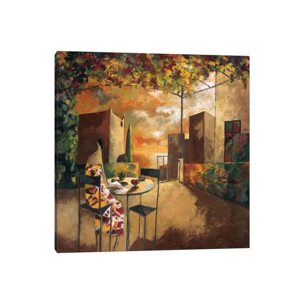 iCanvas "Cafe Al Jardi" by Didier Lourenco Canvas Print