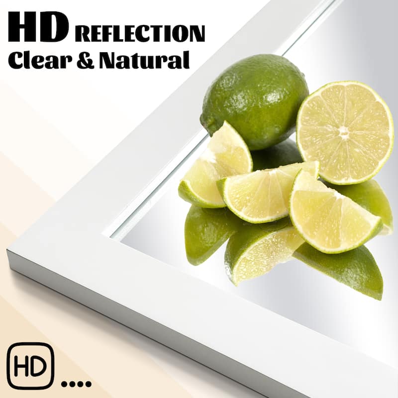 Rectangle Wood Framed Decorative Wall Mirror