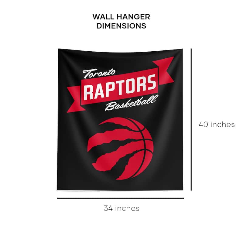NBA Premium Raptors Printed Wall Hanging - 34"x40"