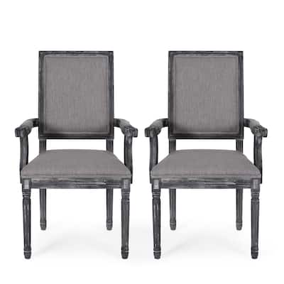 Maria French Country Upholstered Dining Chairs by Christopher Knight Home - 23.75" L x 23.75" W x 39.75" H