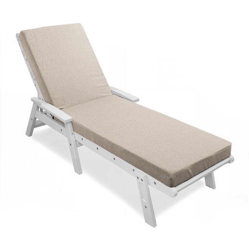 22.4 in W x 71.9 in L x 3.5 in Thickness Outdoor Chaise Lounge Replacement Cushion