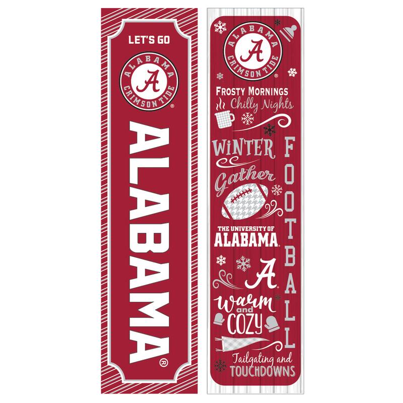 47" Double Sided Seasonal Porch Leaner, University of Alabama - 47" x 11.25"