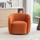 preview thumbnail 43 of 107, SEYNAR Modern Glam Velvet Upholstered 360 Degree Swivel Accent Armchair
