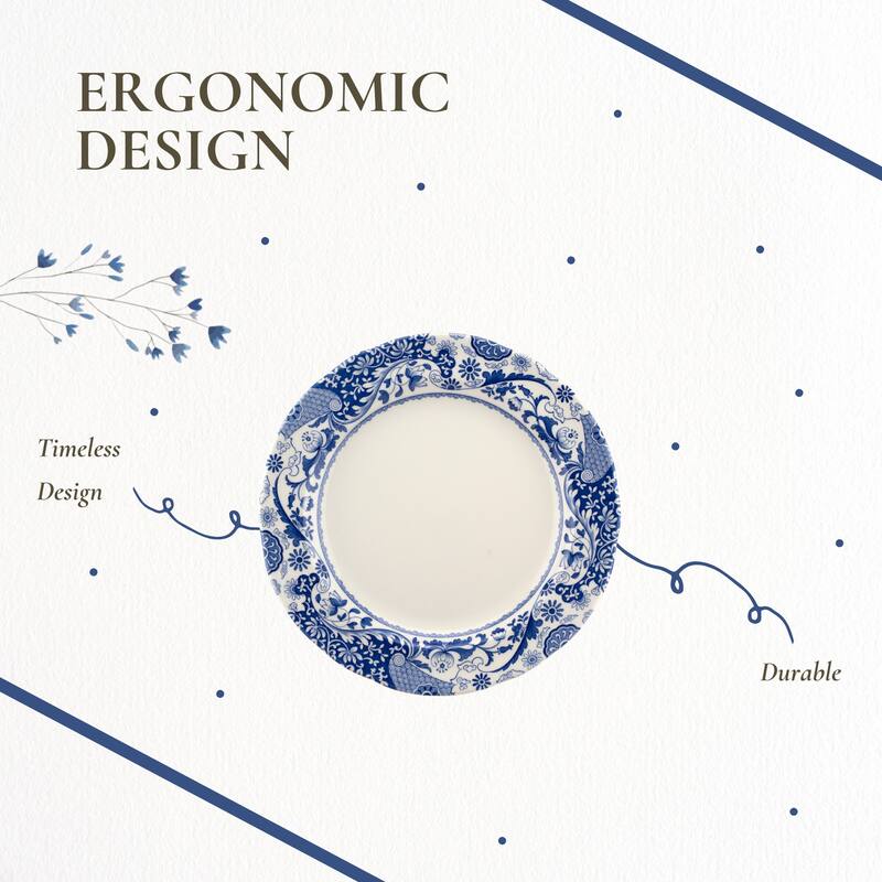 Spode Blue Italian Brocato Plate