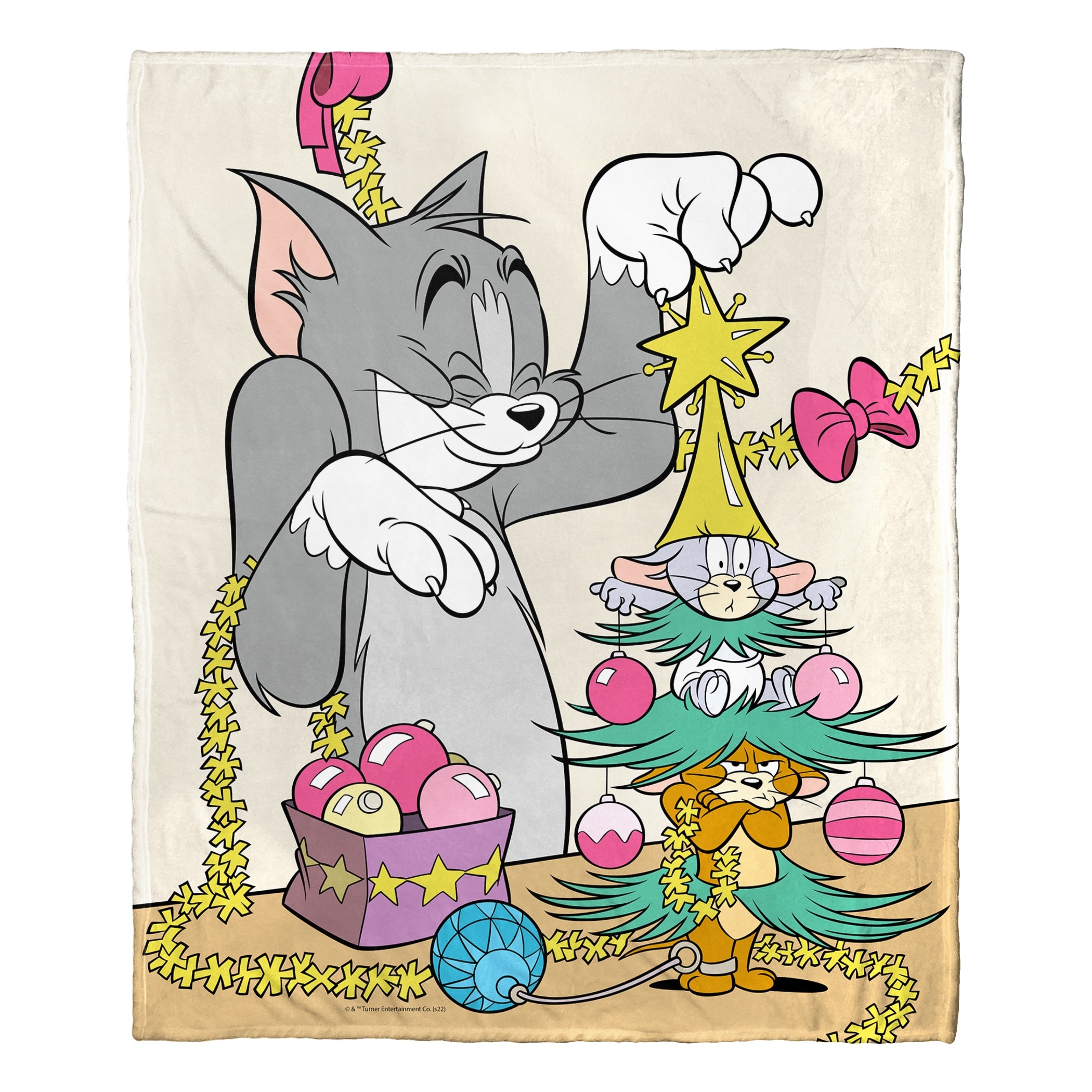 Warner Brothers Tom & Jerry Mouse Tree Silk Touch Throw Blanket