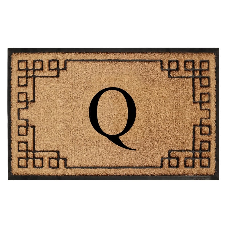 A1HC Natural Coir & Rubber Door Mat, Heavy Duty, Dirt Trapping, Long-Lasting Entrance Doormats,Thick & Durable Outdoor Entry Mat - 36" X 72" - Q
