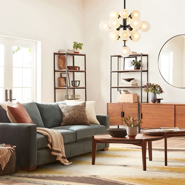 Burness 19 Light 4 Tiered Cluster Sputnik Atomic Glass Globe Bubble Chandelier On Sale Bed Bath Beyond 38369051