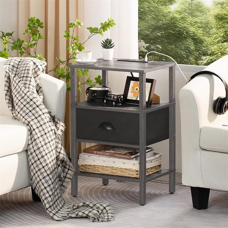 Nightstand with Charging Station