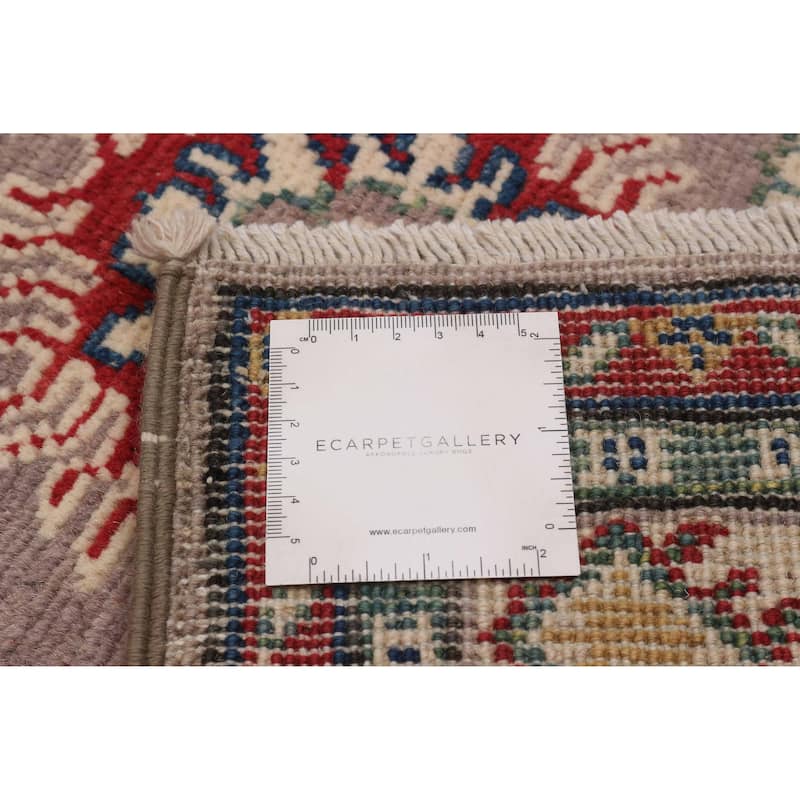ECARPETGALLERY Hand-knotted Uzbek Ghazni Taupe Wool Rug - 3'4 x 5'0