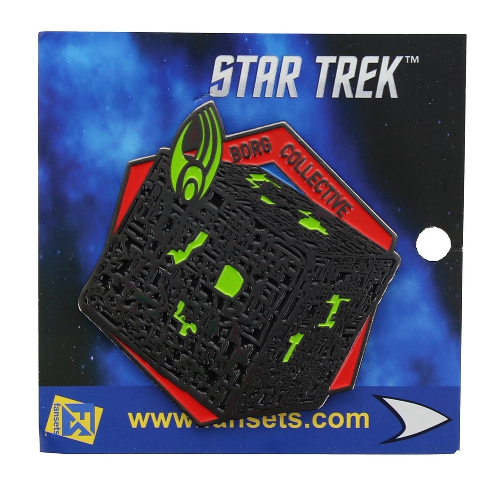 Get The Star Trek Borg Collective Enamel Collector Pin Black Black From Overstock Com Now Fandom Shop - borg console 3 roblox