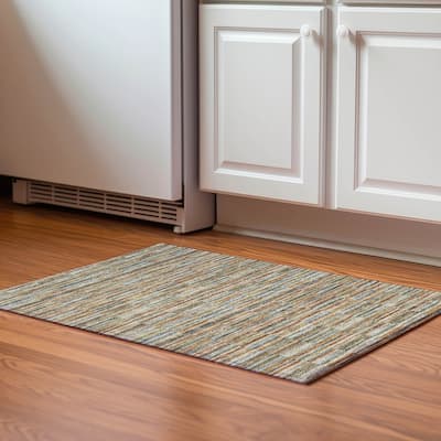 Premium Washable Super Soft Geo Stripe Mayfield Rug