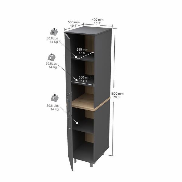 Logo Inval KRATOS 2-Door Slim Cabinet by Inval - On Sale - Bed Bath & Beyond ...