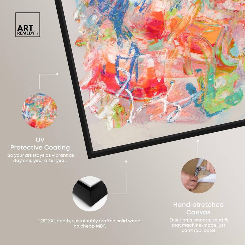 Swirling Hues II Canvas by Art Remedy