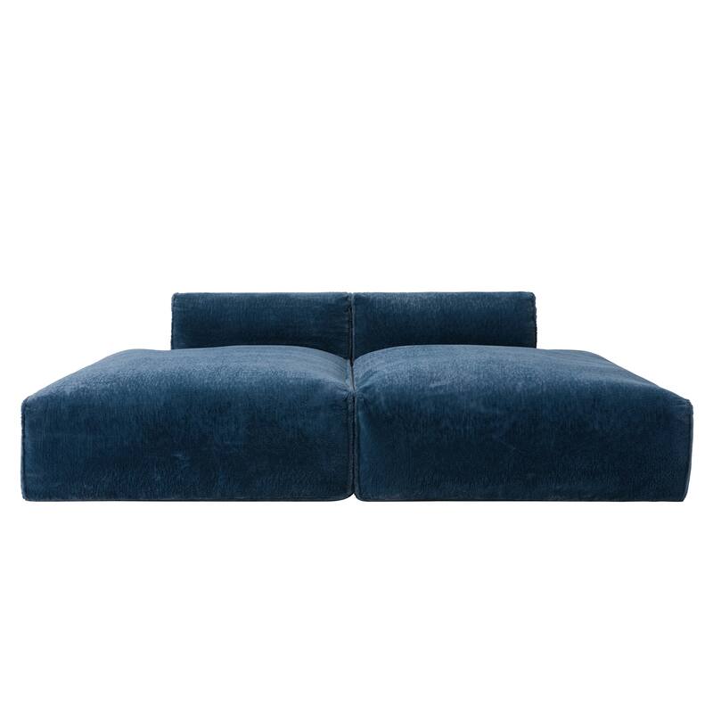 90"W Oversized Modular Sectional Sofa,2 PC Free Combination,No Assembly Required