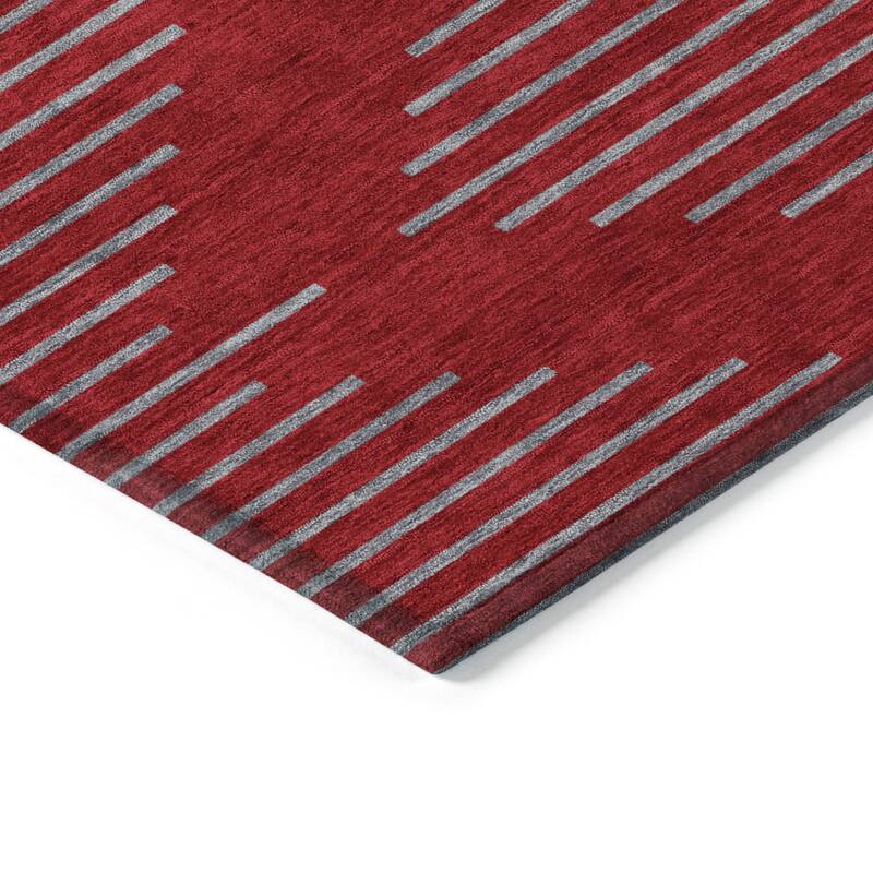 HomeRoots Geometric Transitional Rectangle Outdoor Rug