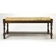 preview thumbnail 2 of 1, Butler Heritage Wood Bench with Woven Rope Seat