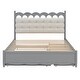 preview thumbnail 24 of 46, Queen Storage Platform Bed with Twin-XL Trundle & USB Ports