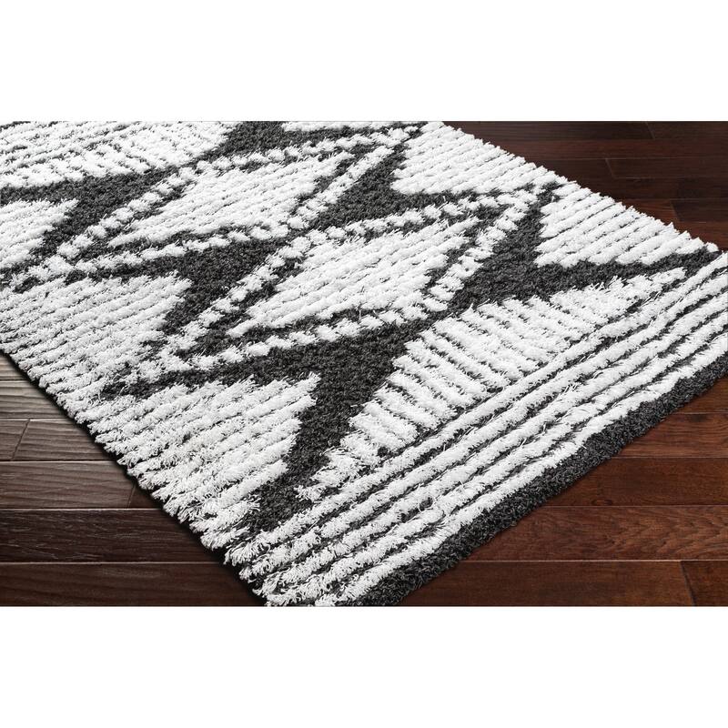 Livabliss Madini Moroccan Diamond Plush Area Rug