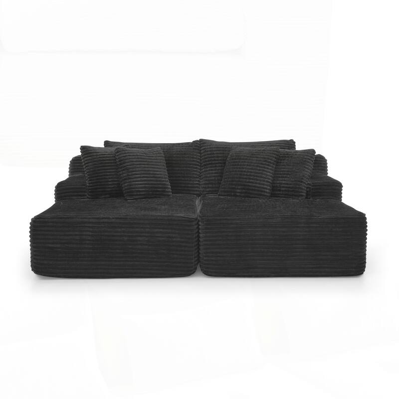 Two-seater Lazy Sofa Lounge Chair,Compressed Sofa No Assembly Required