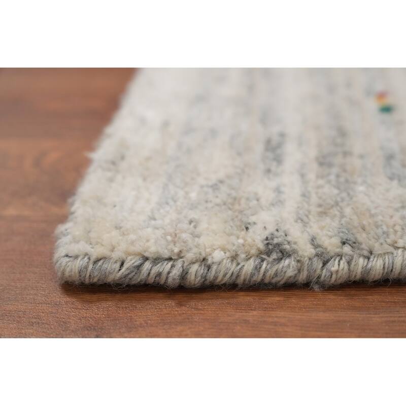 Hand Knotted Oriental Viscose Silk Carpet Tribal Animal Pictorial Multi-Colored Gabbeh Area Rug - 11' 11'' X 9' 0''