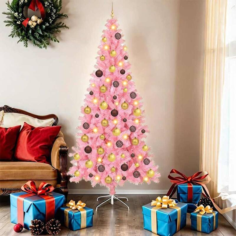 vidaXL Christmas Tree Green 6 x 4 ft Plastic and metal - 70.9 x 45.3 inch
