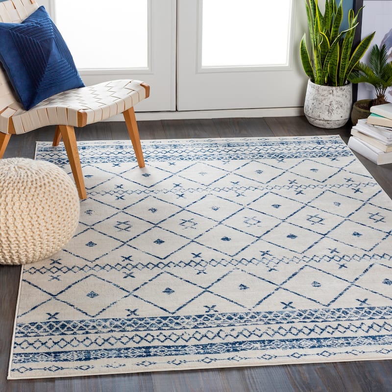 Artistic Weavers Bowie Global Nomad Area Rug - 5'3" x 7'1" - Blue