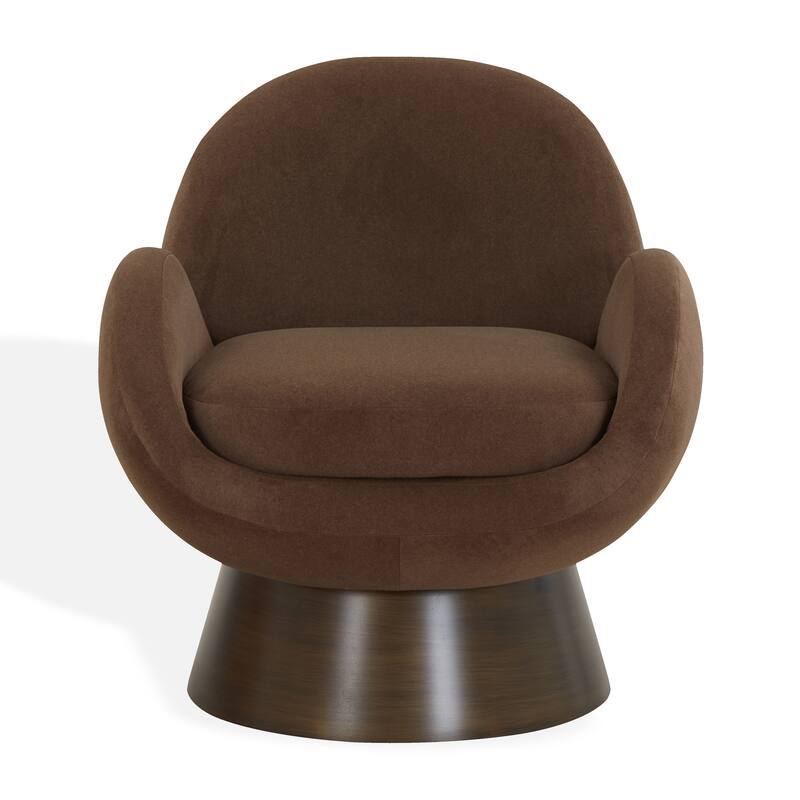 SAFAVIEH Couture Paolini Metal Base Accent Chair - 31"W x 32"D x 33"H