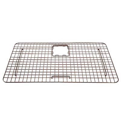SinkSense Merrick Antique Brown 29.75" x 17.35" Kitchen Sink Bottom Grid