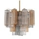 preview thumbnail 1 of 9, Crystorama Lighting Group ADD-300-AU Addis 4 Light 18" Wide Waterfall Aged Brass