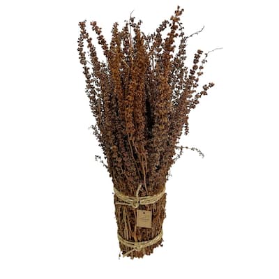 Round Palang Grass Bunch Artificial Plants - 19.75" - Brown