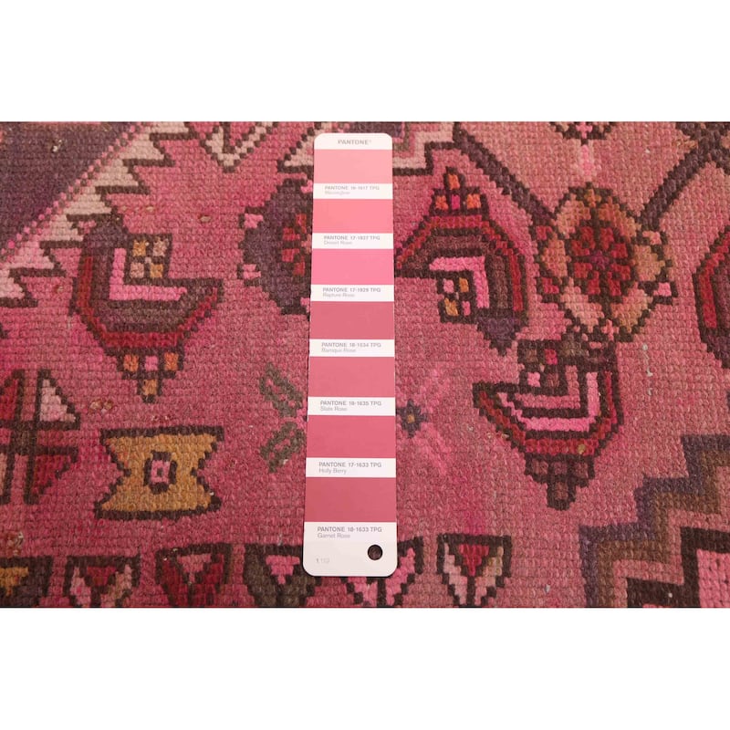 ECARPETGALLERY Hand-knotted Color Transition Pink Wool Rug - 3'4 x 5'9