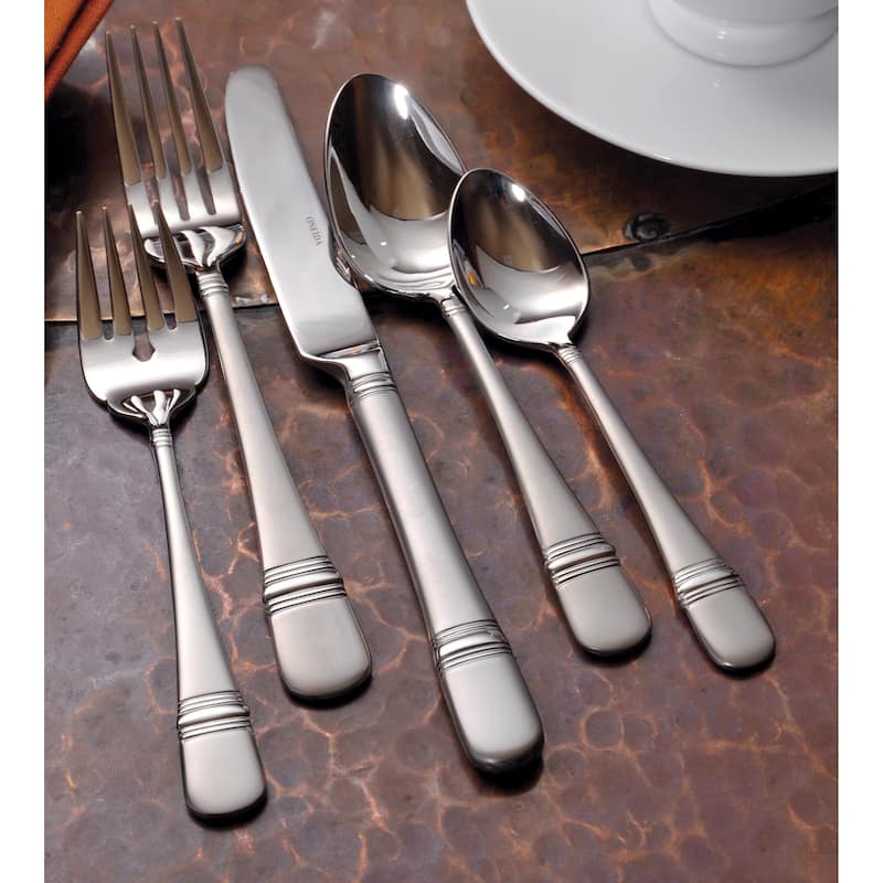 Oneida 18/10 Stainless Steel Satin Astragal Table Knives (Set of 12)