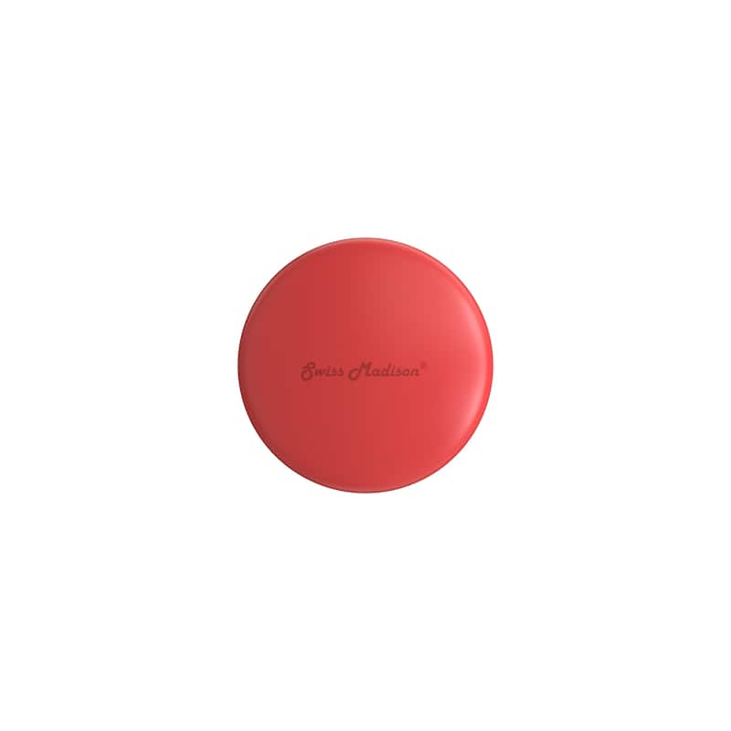 Ceramic Pop Up Drain W/O Overflow In Matte Red - 8.87" x 2.87" 2.75" - 8.87" x 2.87" 2.75" - Red