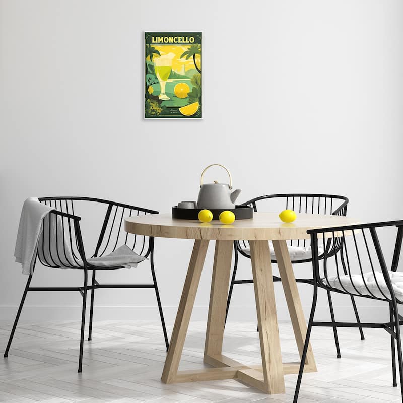 Stupell Lemon Cocktail in Tropical Scene Wall Plaque Art Design By Andreas Magnusson