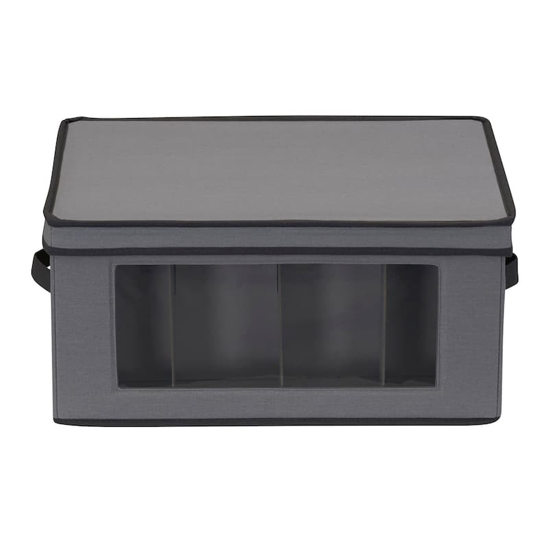 Household Essentials Balloon Wine Glass Storage Box - 14.0"L x 18.5"W x 8.5"H