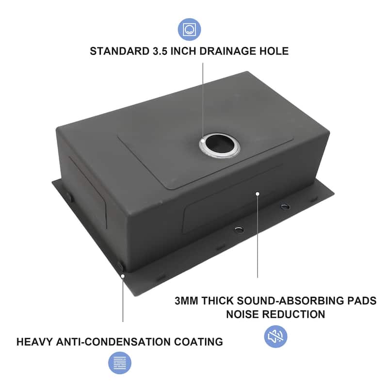 Drop-in Single Bowl 16 Gauge Stainless Steel Kitchen Sink with Pull-Out Faucet in Brushed Nickel