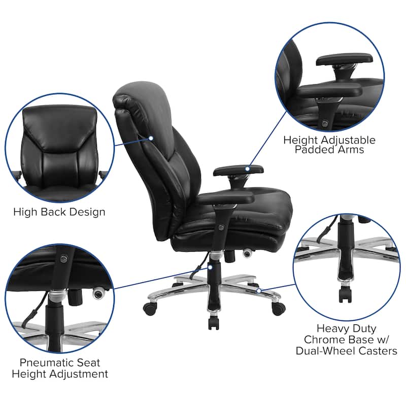 24/7 Intensive Use Big & Tall High Back Executive Office Chair