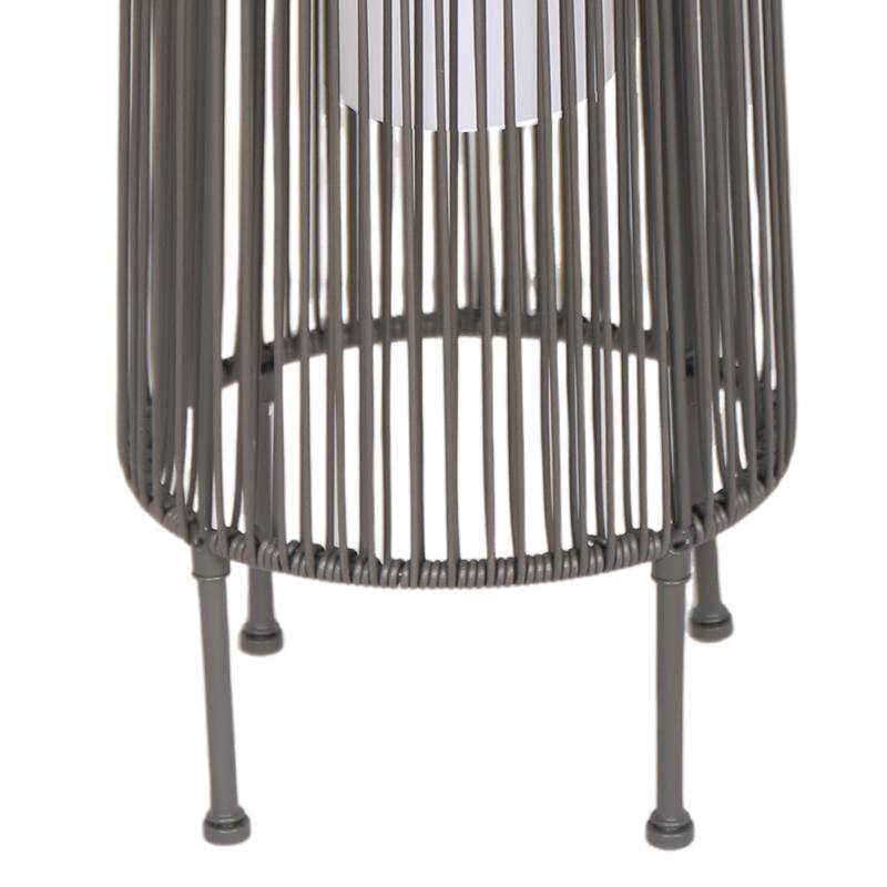 2 Pack Outdoor Patio Rattan Solar Light