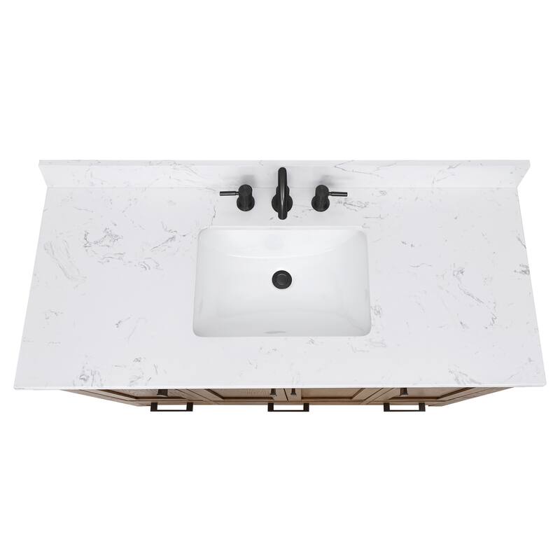 Avanity Modero 48 in. Single Sink Bathroom Vanity with Engineered Stone Top - 49"W x 22"D x 35"H