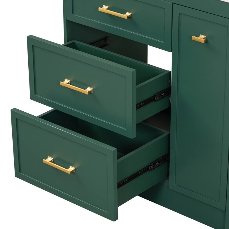 30" Bathroom Vanity Set with Three Drawers