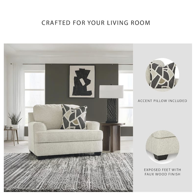 Signature Design by Ashley Heartcort Beige Oversized Chair - 51" W x 40" D x 39" H