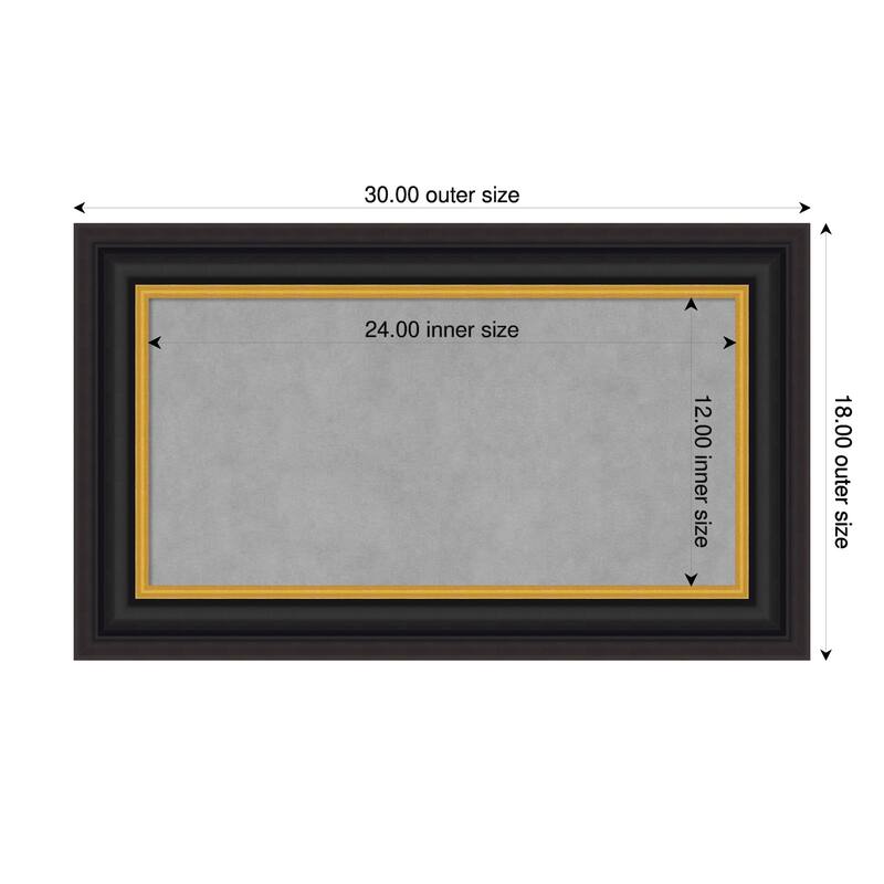 Amanti Art Sierra Black Brown Framed - 30 x 18 in - Sierra Black Brown