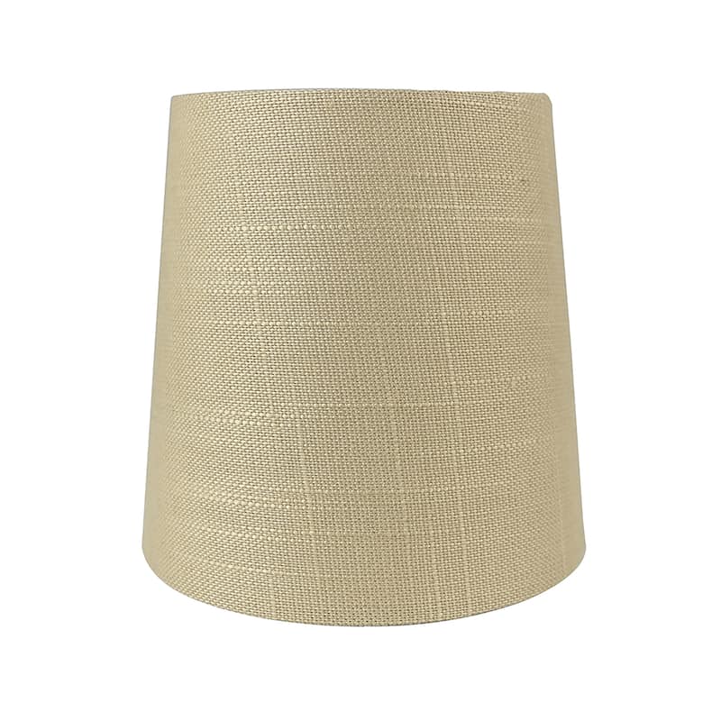 MERIVILLE Linen Clip On Chandelier Lamp Shades, 4-inch by 5-inch by 5-inch