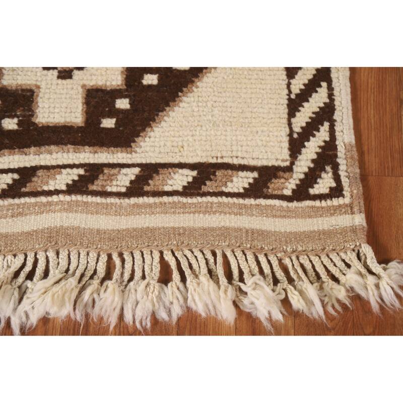 Anatolian Turkish Runner Rug Handmade Hallway Wool Carpet - 3'1"x 11'2"