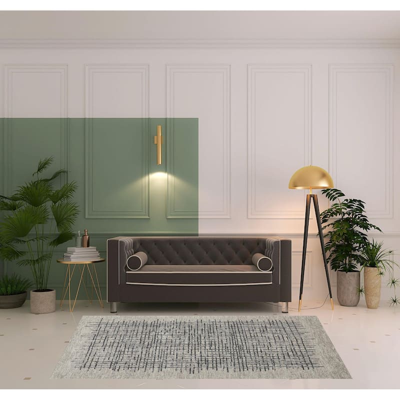 Wiyix Stain Resistant Area Rug By HomeRoots - 5' x 8'