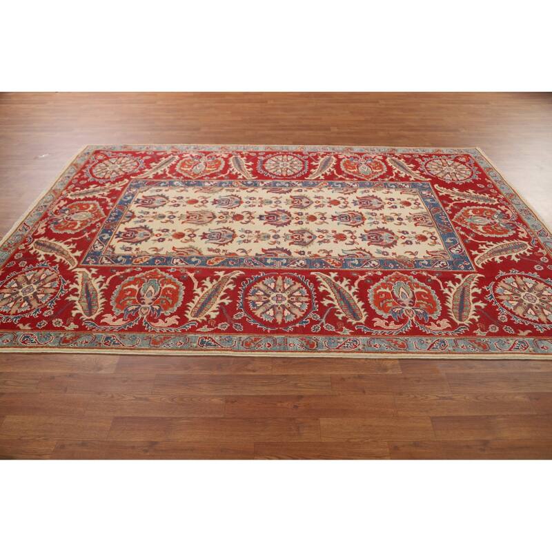 Kazak Oriental Area Rug Handmade Wool Carpet - 6'2" x 9'1"