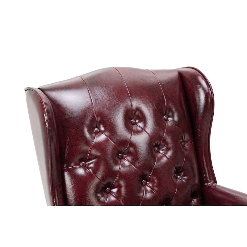 Office High Back Reclining Chair,Thick Padded Seat and Backrest,Desk Chair with Smooth Glide Caster Wheels,1 Pack