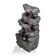 preview thumbnail 8 of 7, Alpine Corporation 39" Tall Outdoor Cascading Stone Water Fountain with LED Lights